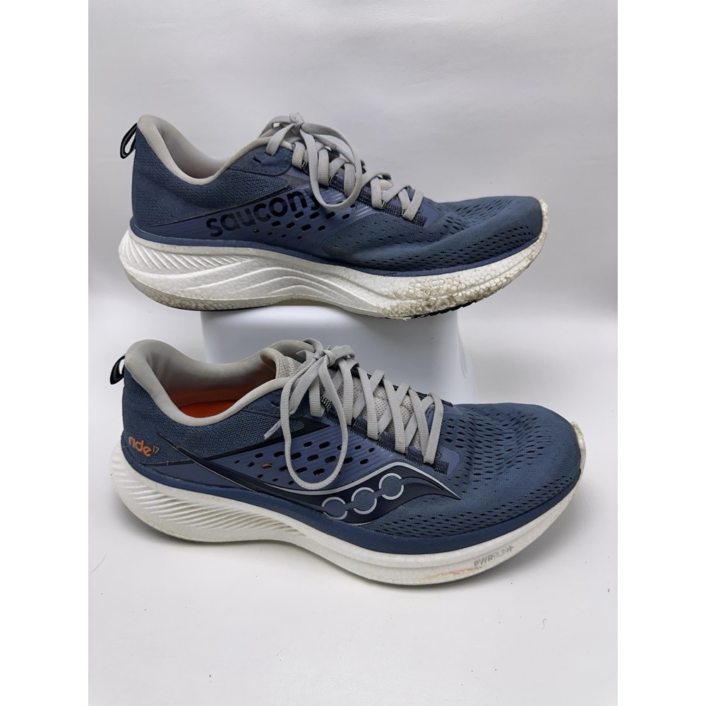 Saucony Ride 17 Men's Size 10 Mirage Blue Grey Running Shoes Sneakers S20924-211 - Picture 5 of 11